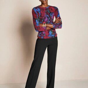 Talbots: Southampton Tailored Stretch Straight Leg Pants - navy